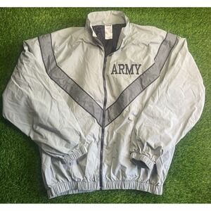 US Army IPFU Jacket Size XL Military Issue Warmup Windbreaker Nylon USA made